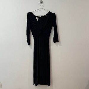 Suzi Chin for Maggy Boutique Black Long Sleeve Dress
